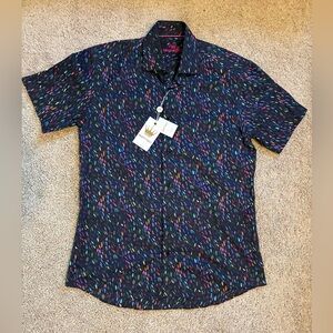 NEW Bertigo Lux Collection Dwayne 18 Button Down Shirt - Men's Medium - $145